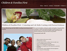 Tablet Screenshot of childrenfamiliesfirst.org